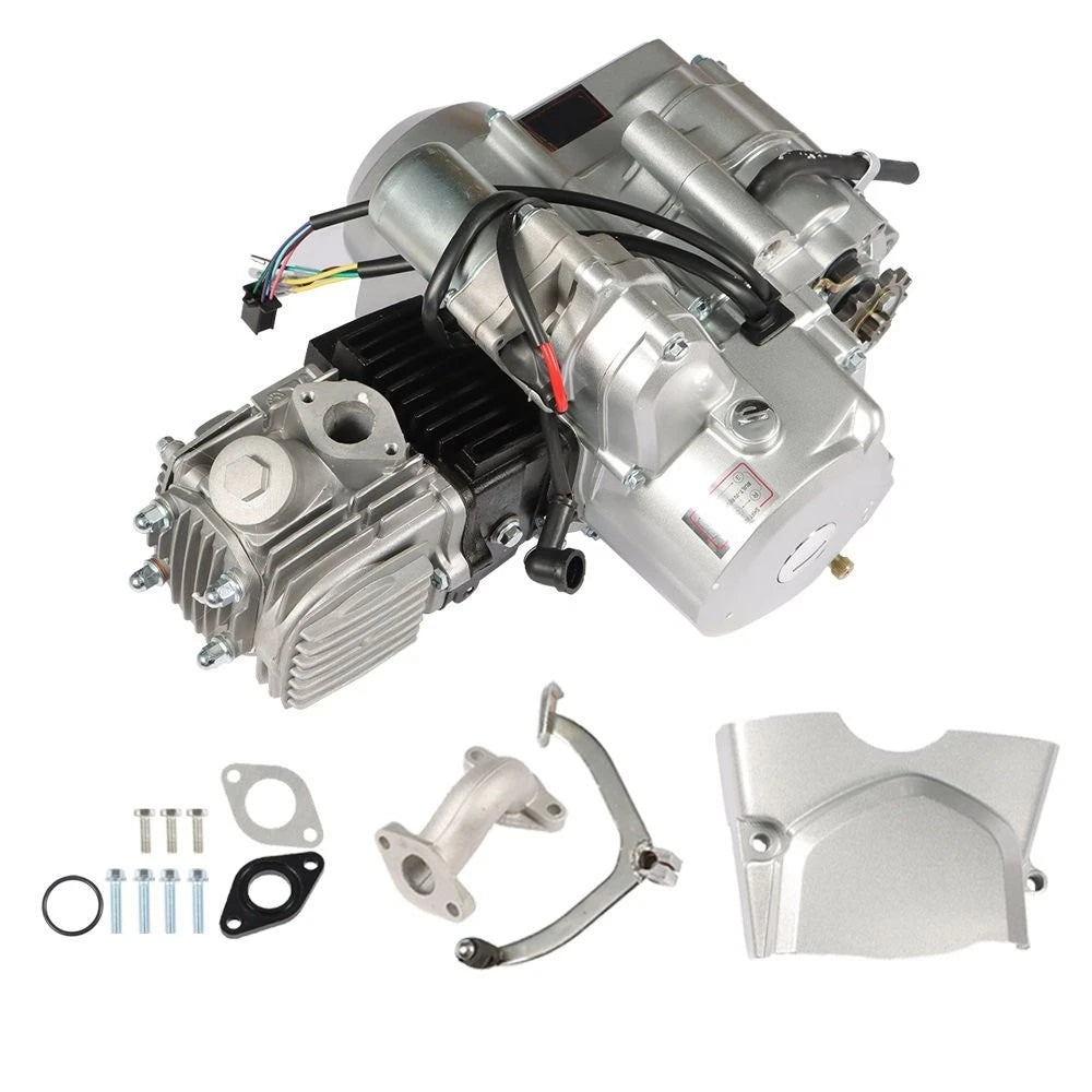 125cc 4-Stroke ATV Engine Motor for ATV Quad Go Kart (3-Speed, Reverse)