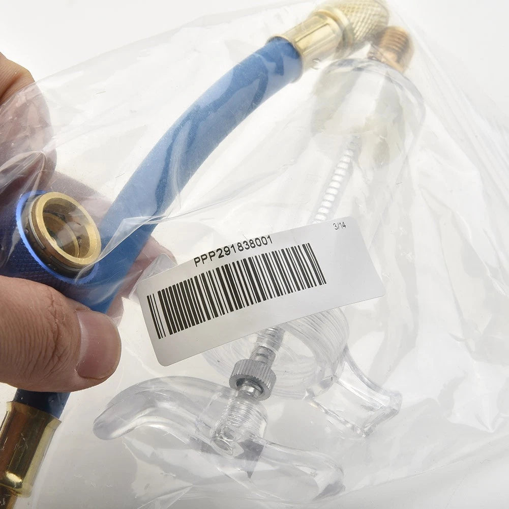 A/C Oil/Dye Injector 30ml with Low Side Quick Coupler Adapter for
