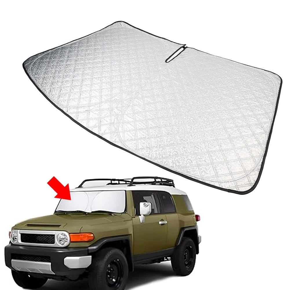 Foldable Windshield Sun Shade for Toyota FJ Cruiser (2007–2014)