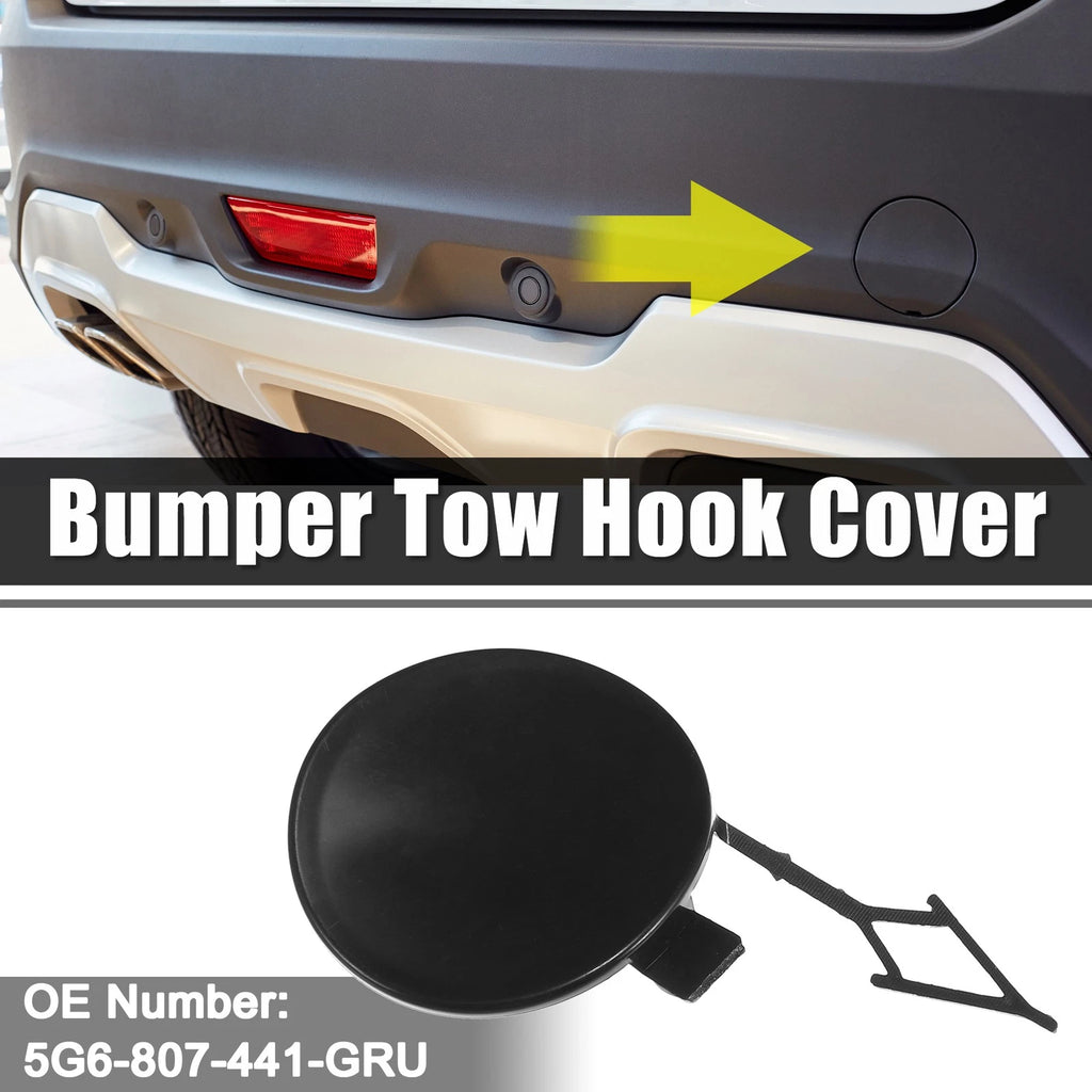 Rear Tow Eye Hook Cover Cap Replacement for Volkswagen Golf (2015–2021)