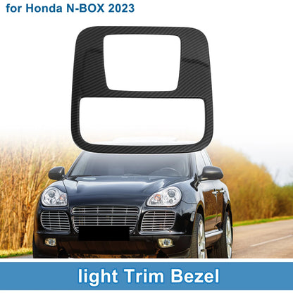 Front Row Light Trim Bezel for Honda N-BOX (2023) Carbon Fiber Black