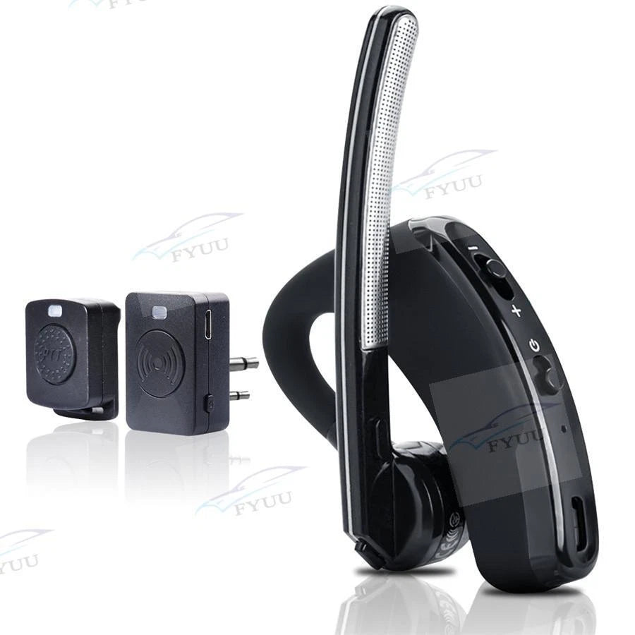 Wireless Headset PTT Bluetooth Earphone Mic for Universal Use