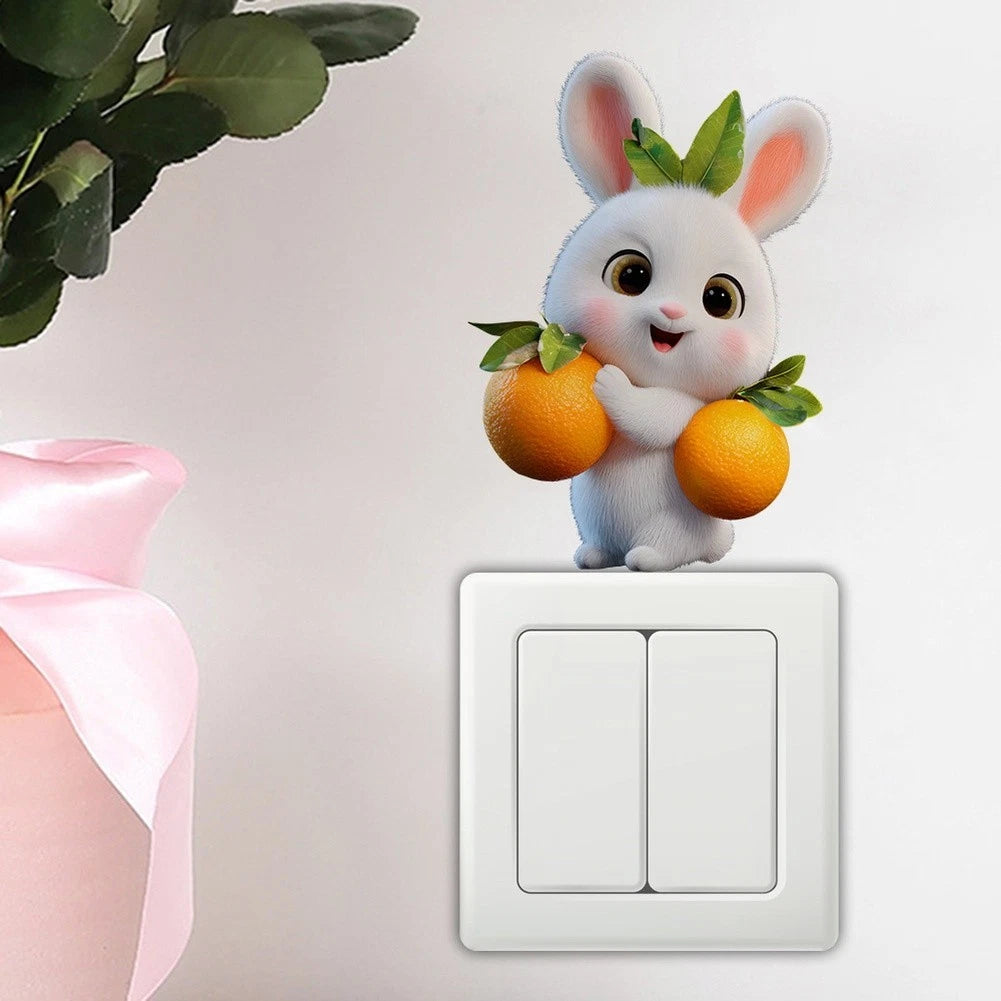Rabbit Switch Sticker for Wall Glass (13x10cm)