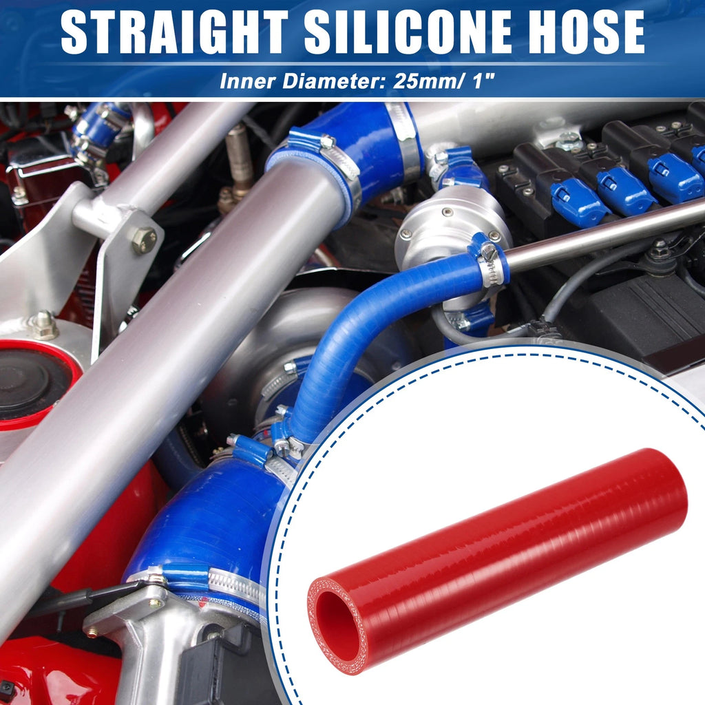 Silicone Reducer Hose Coupler 1" ID x 6" Length Intercooler Red