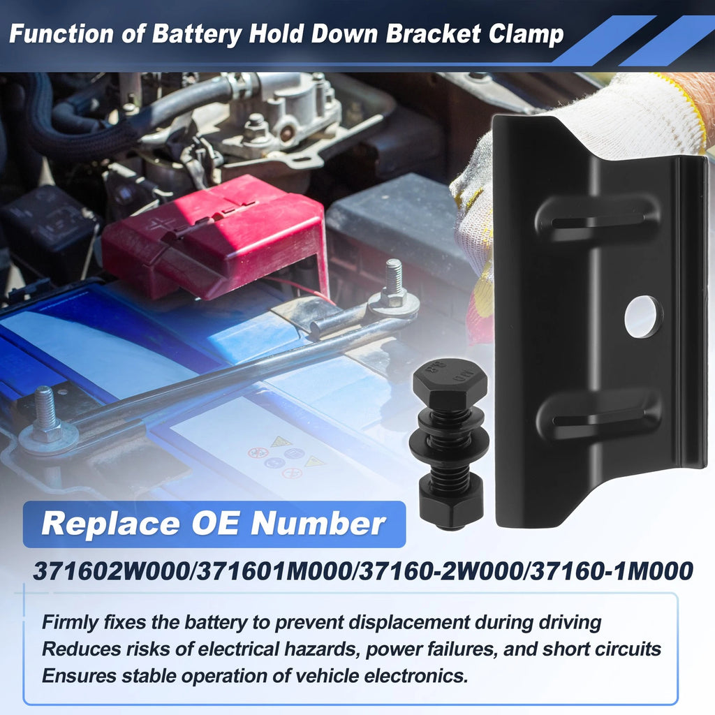 Battery Hold Down Tie Bracket Clamp for Hyundai Sonata Kia Optima Sorento