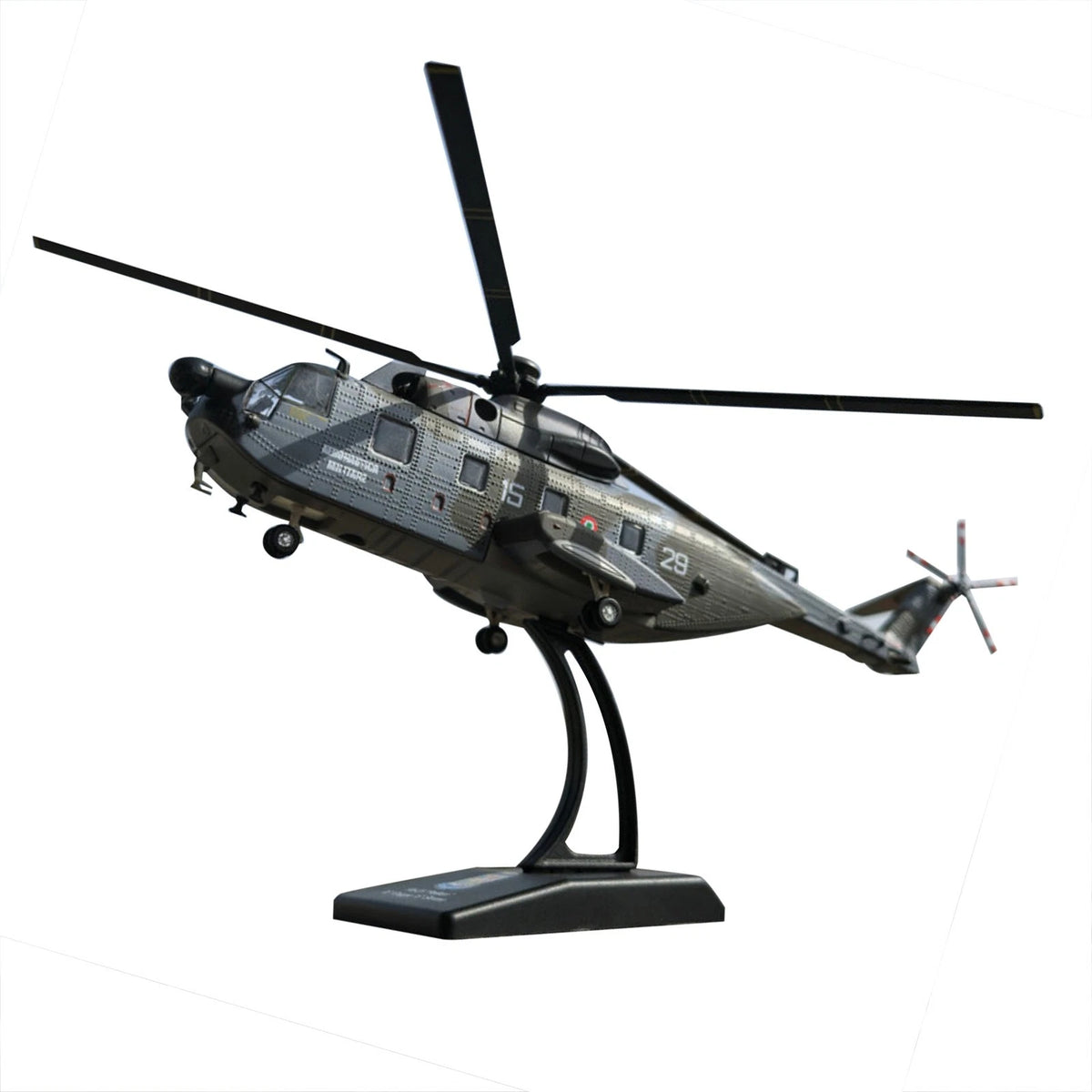 Diecast Agusta AS-61R Pelican Helicopter Model 1/100 Scale