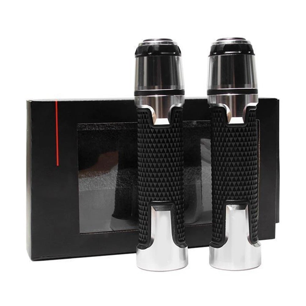 Rubber Grips for Motorcycle Handlebar (Non-Slip, Shock Absorbing)