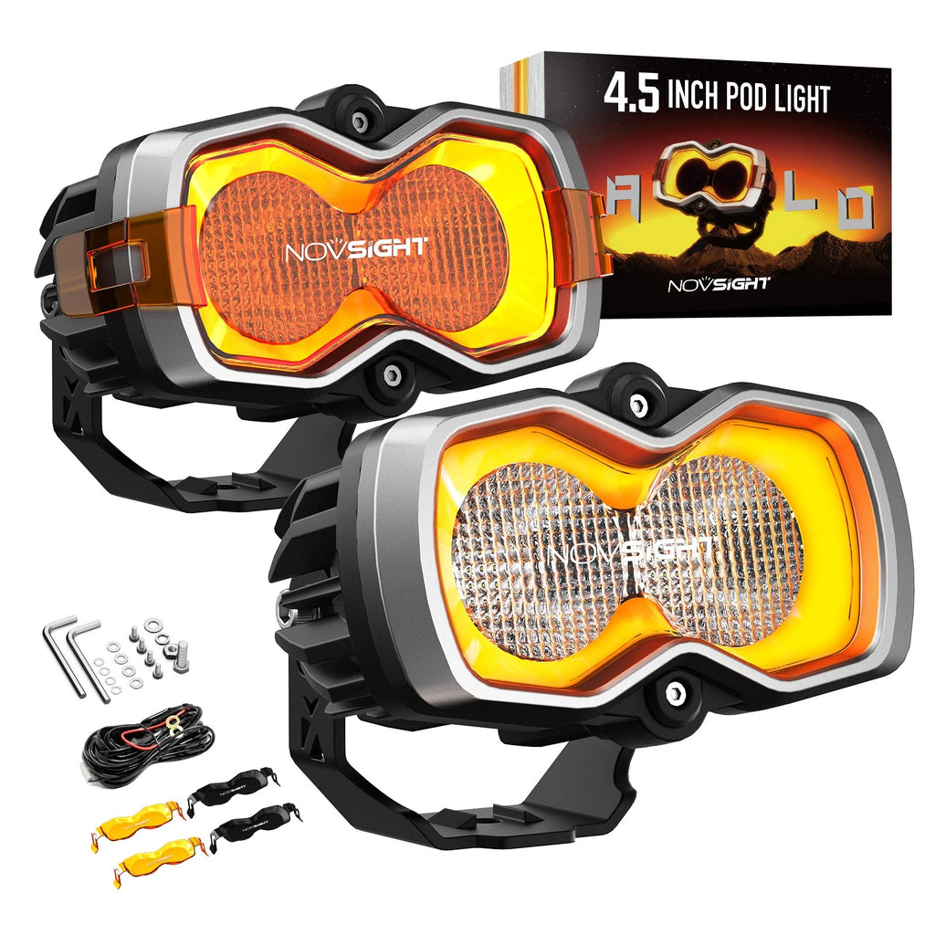 2X 4.5" LED Work Lights for Jeep Truck (2010–2023)