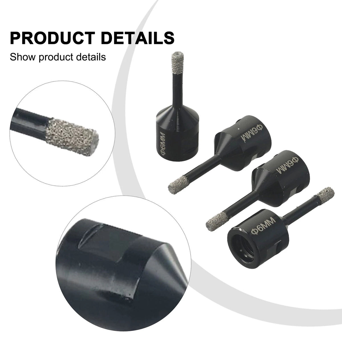 4PC Hole Opener Diamond Drill Bit for Tiles and Marble