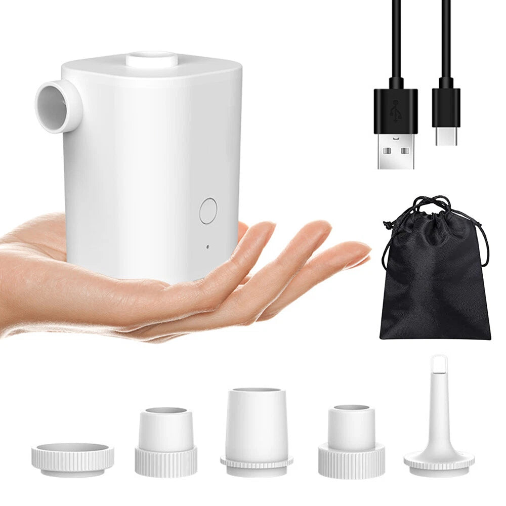 Portable Mini Air Pump for Universal Use (USB Rechargeable, 2500mAh)