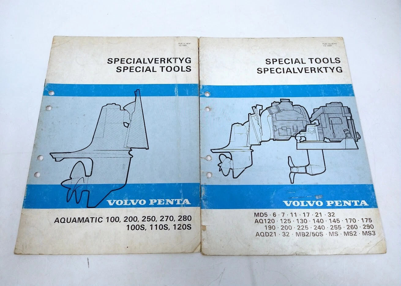 Special Tools Manuals for Volvo Penta 4040 & 4041