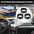 3 Pcs AC Climate Control Knob Cover for Subaru Impreza WRX STI (2008–2014)