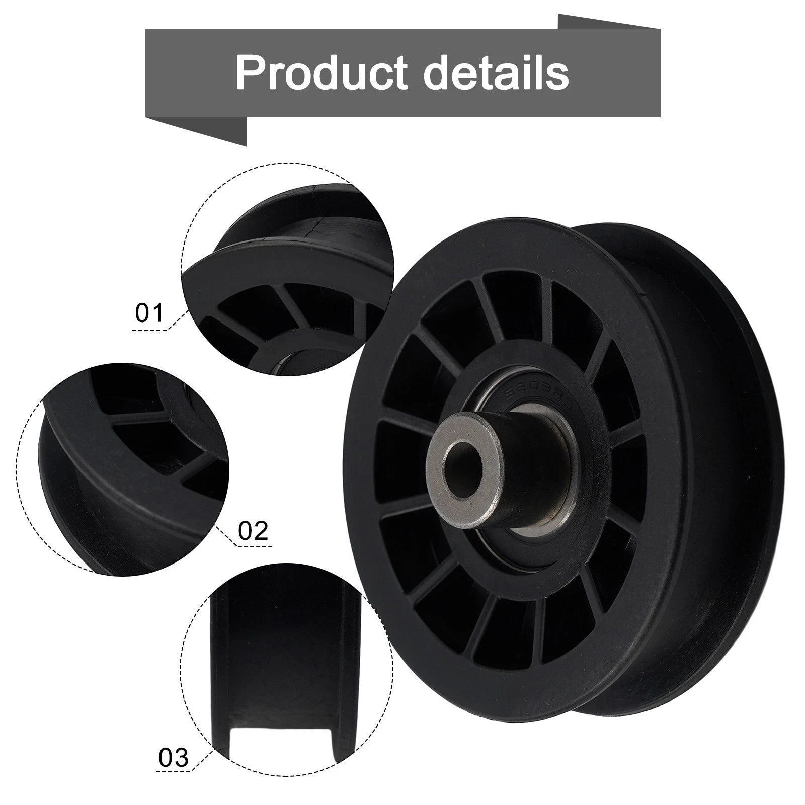 Flat Idler Pulley for Lawn Tractor (194327)
