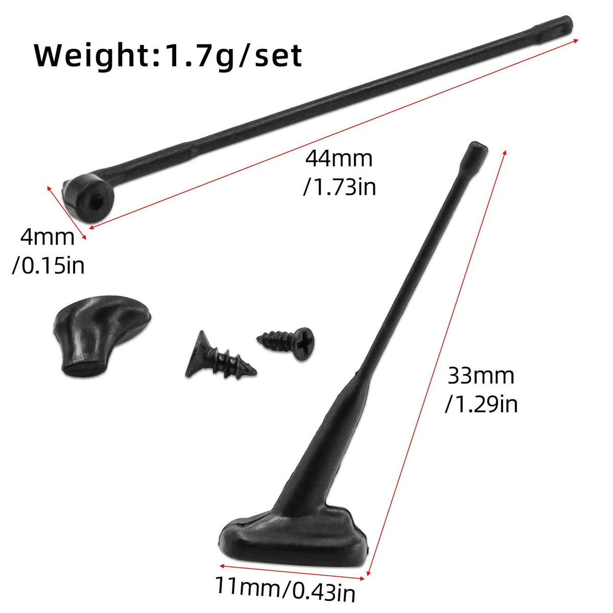 Set of 1 Trailer Antenna for Tamiya 1/14 RC Car Full Series Models