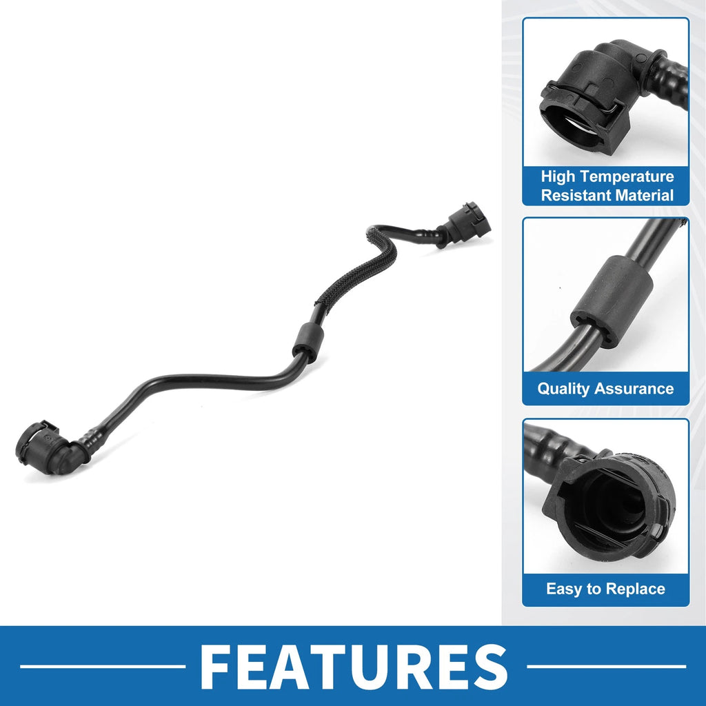 Radiator Hose Replacement for BMW 740i (2016–2019) Plastic Black