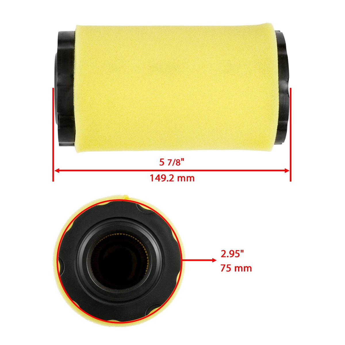 Air Filter Replacement for John Deere LA125 L100 with 42 Inch Deck (2000–2019)
