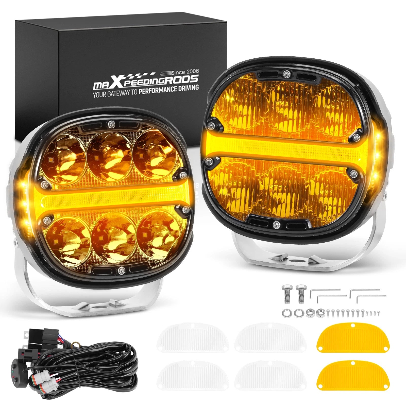 2X 5" LED Work Light Pods for Universal Applications (IP67)