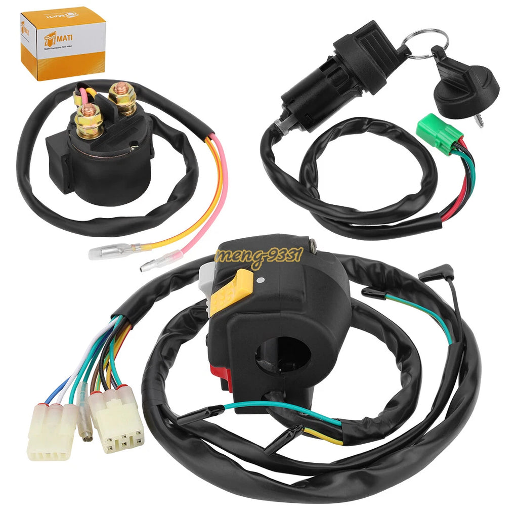 Handlebar Key Switch Starter Relay Kit for Honda Sportrax 400 (2000–2006)
