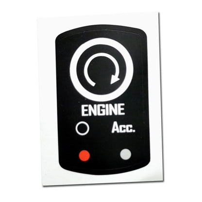 Interior Button Repair Decals for Corvette C6 (2005–2013)