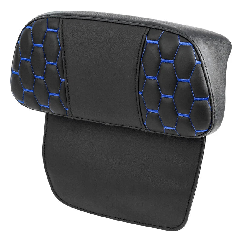 Razor Chopped Trunk Backrest Pad for Harley Touring (2014–2023) Black Blue