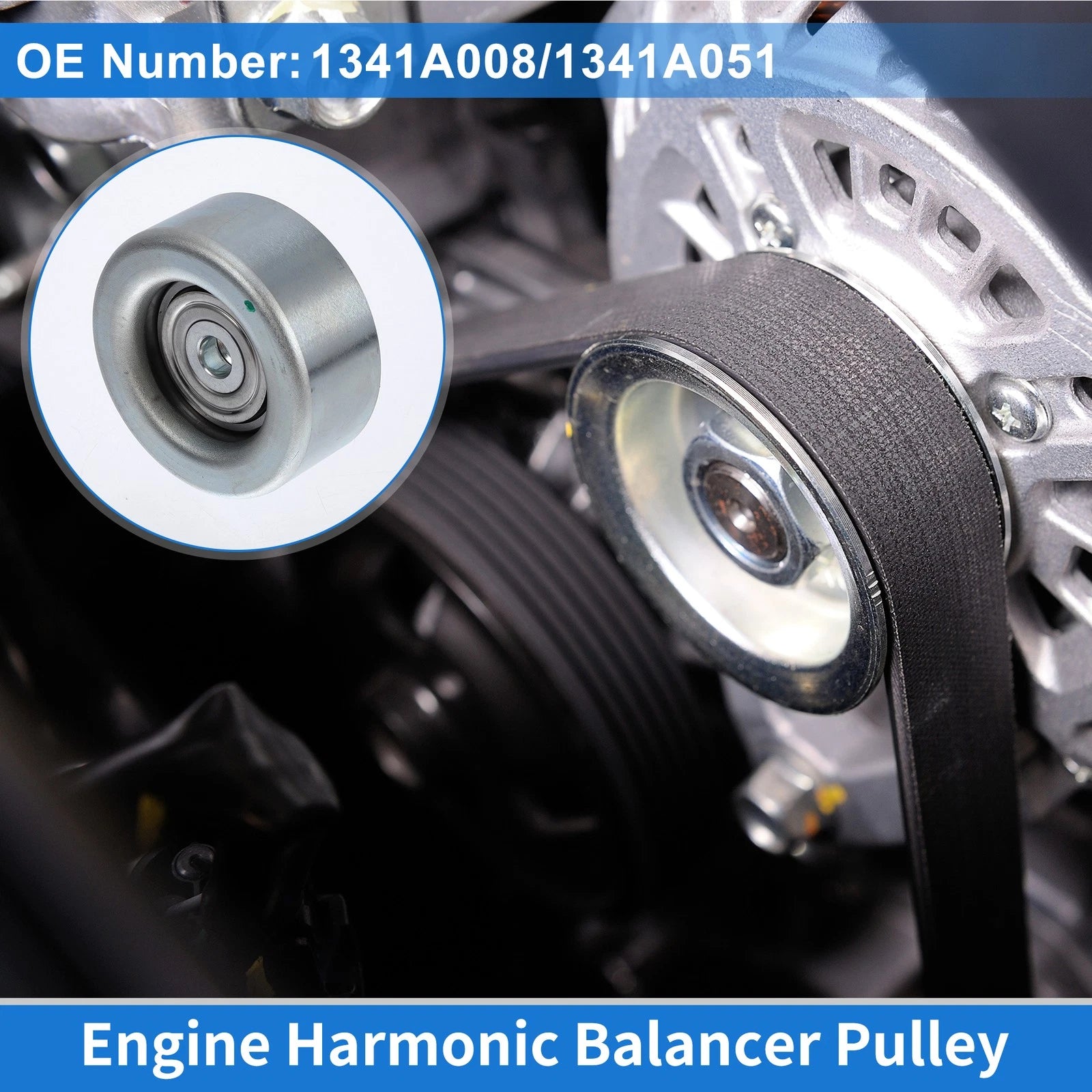 Drive Belt Idler Pulley Replacement for Mitsubishi Lancer 2013–2017