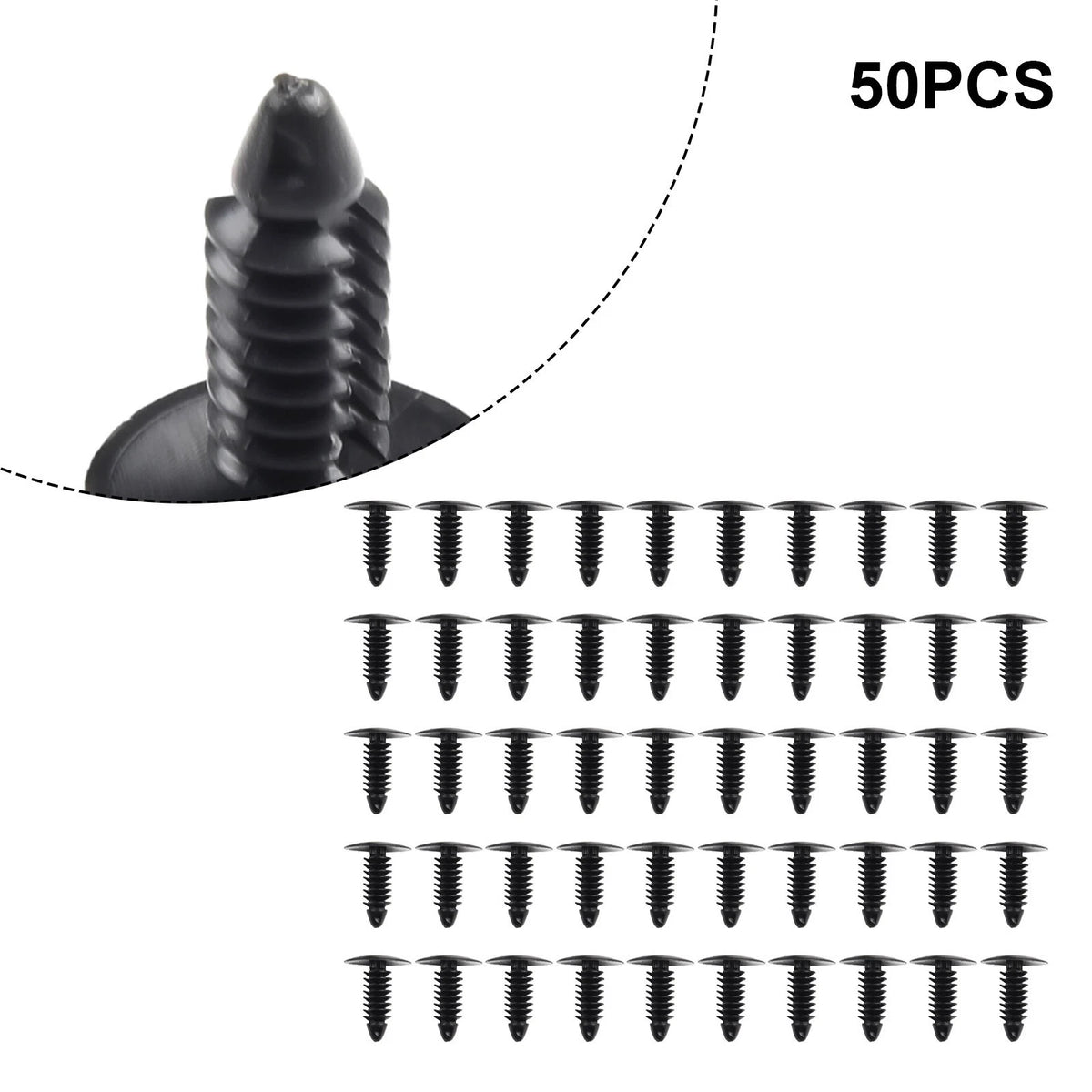 50x Car Fender Bumper Push for type Rivets Fastener Clips For Nissan