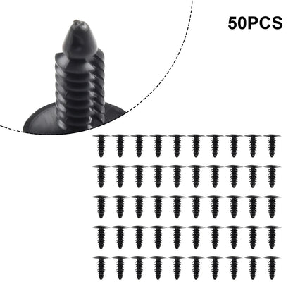 50x Car Fender Bumper Push for type Rivets Fastener Clips For Nissan