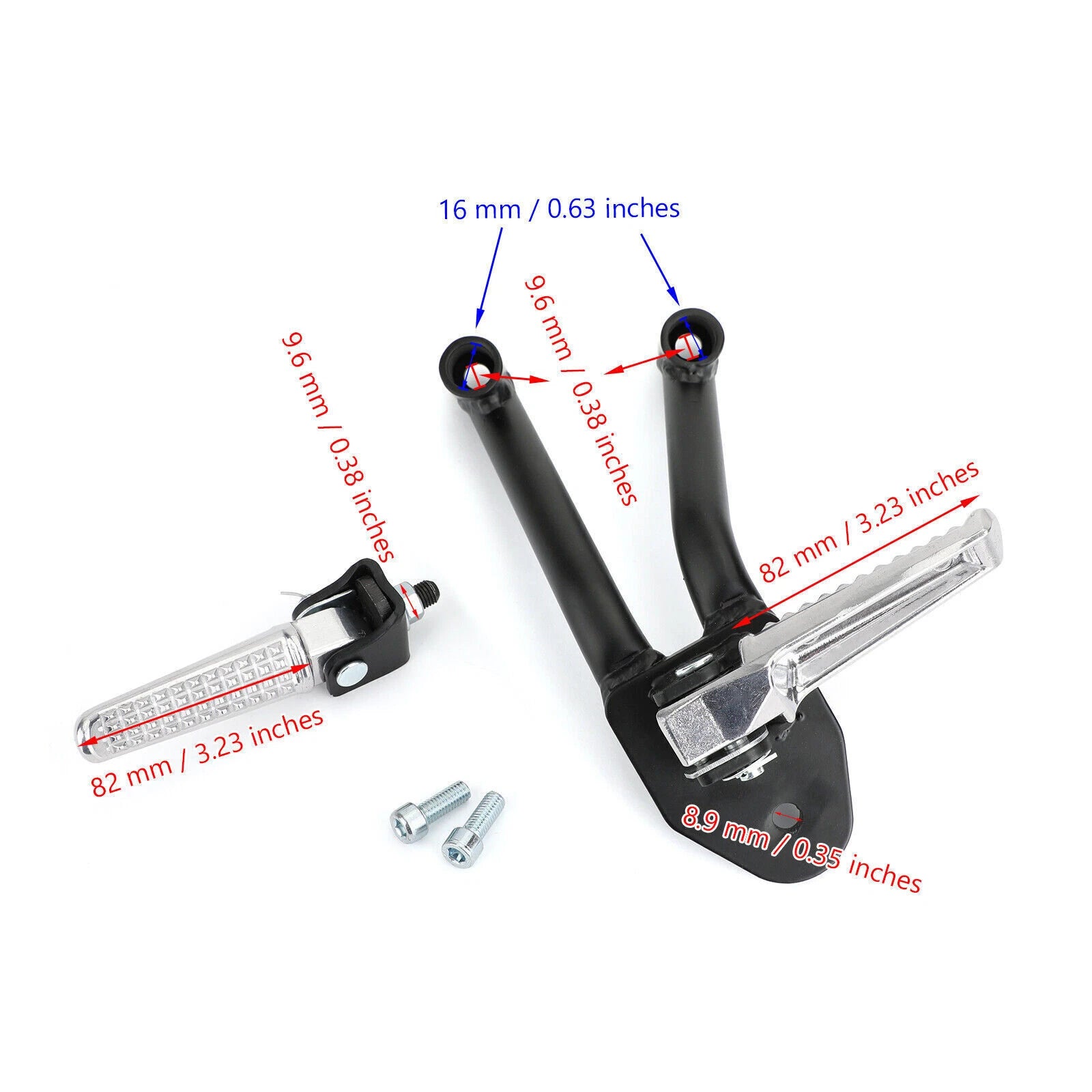 Rear Foot Pegs for Honda CMX300 CMX500 Rebel 300/500 (2017–2022)
