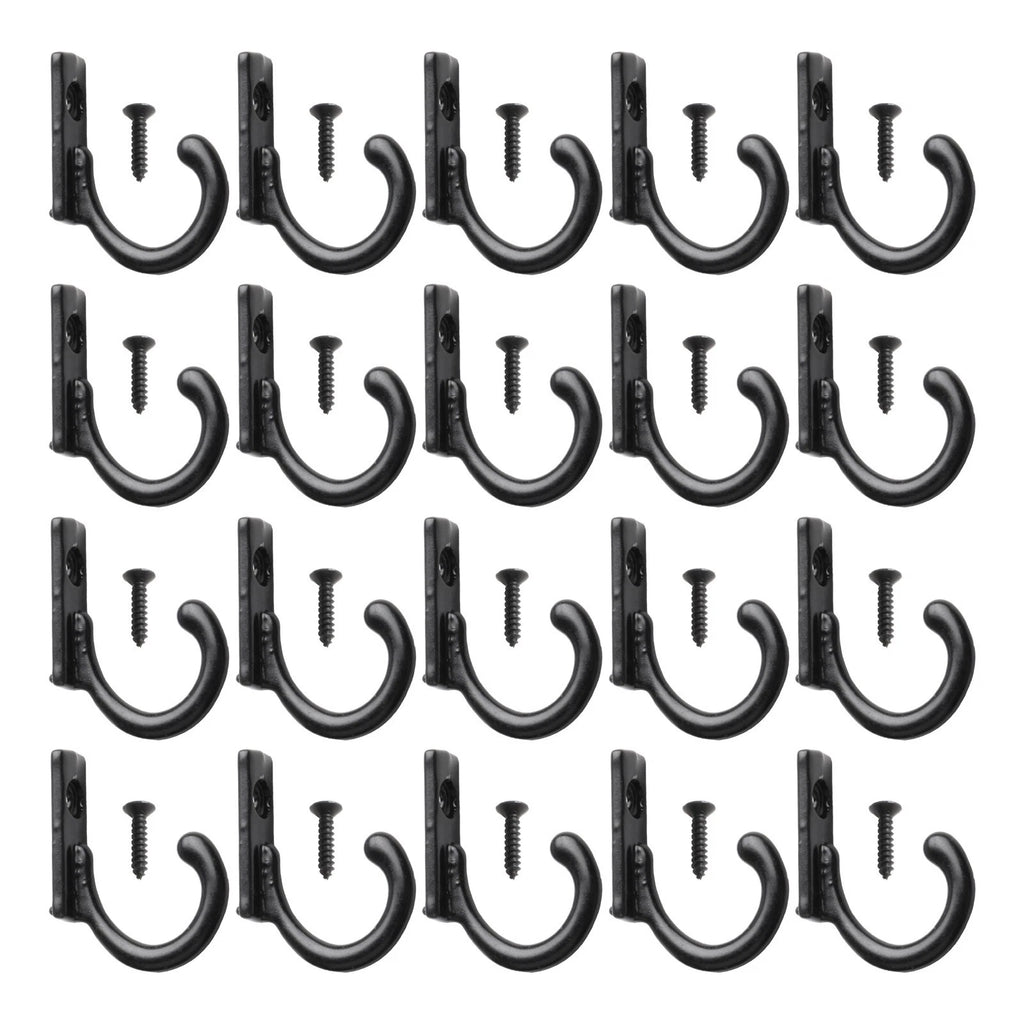 Metal Wall Mounted Coat Hooks for Various Applications (Rust Resistant)