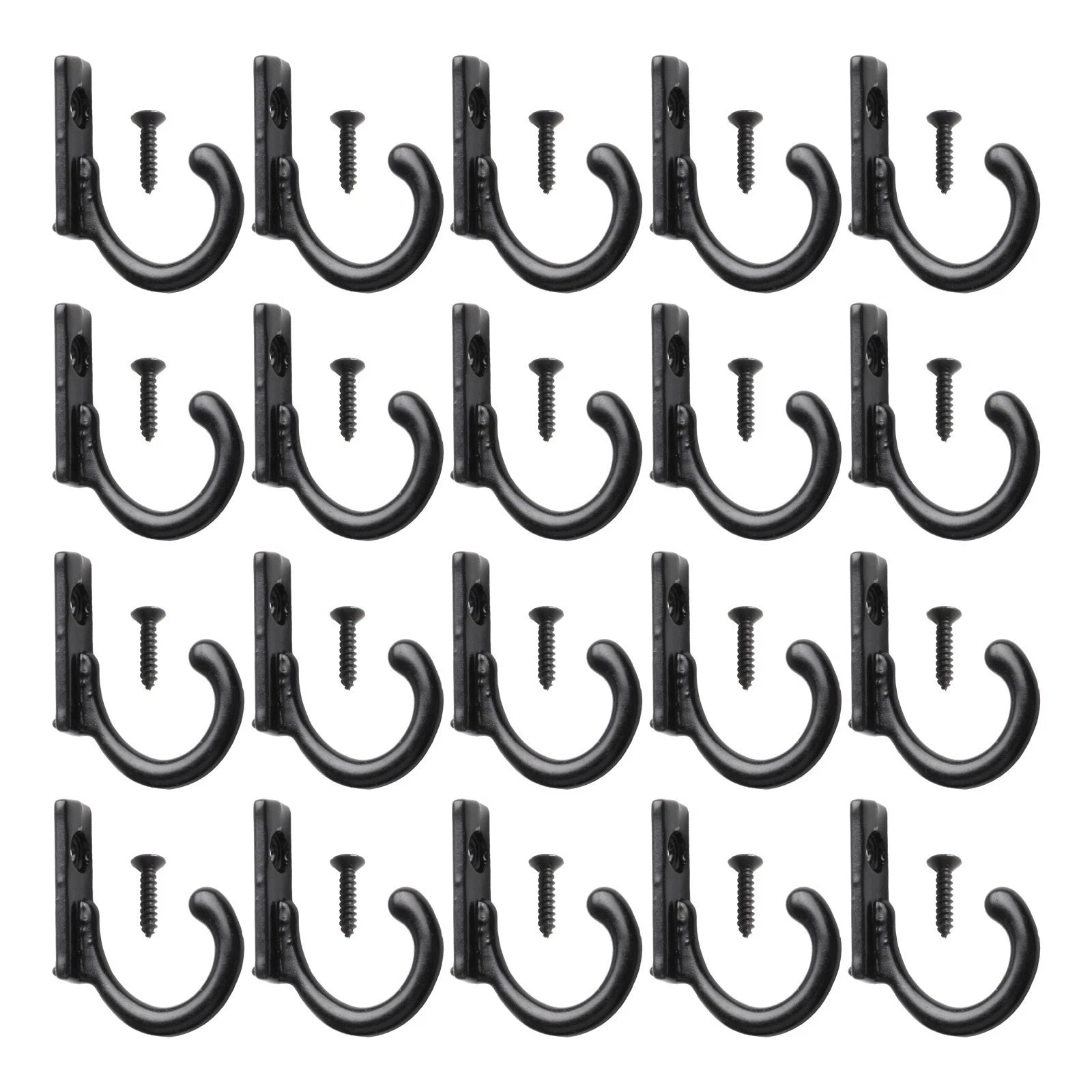 Metal Wall Mounted Coat Hooks for Various Applications (Rust Resistant)