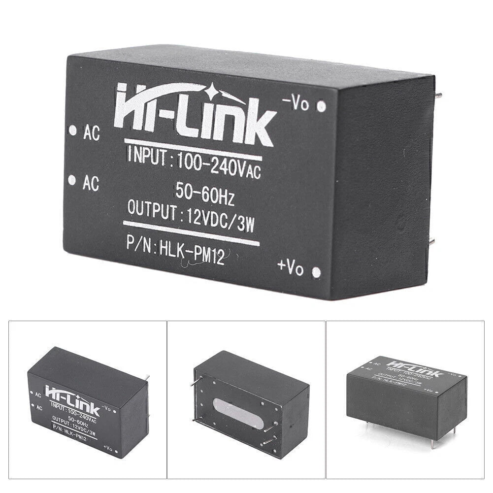 AC 220V to 12V Step Down Power Supply Module for HLK-PM12