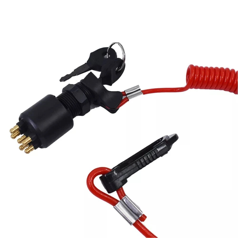 Replacement Key Switch w/Lanyard for Johnson Evinrude (5005801)
