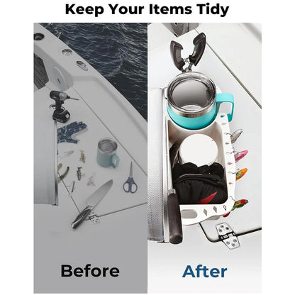 Boat Caddy Organizer for Fishing Tools and Accessories
