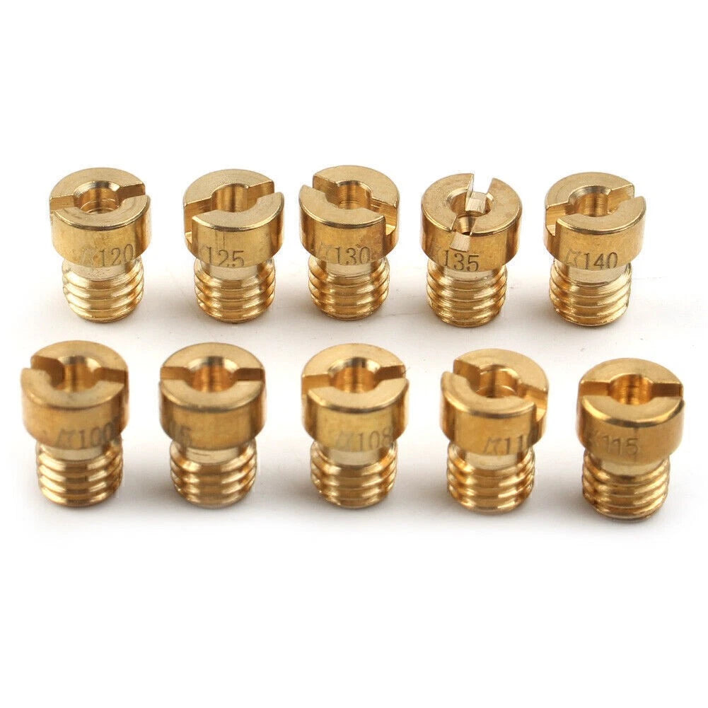 10PCS M5 Thread Main Jets Kit for Motorcycle (100-140 Size)