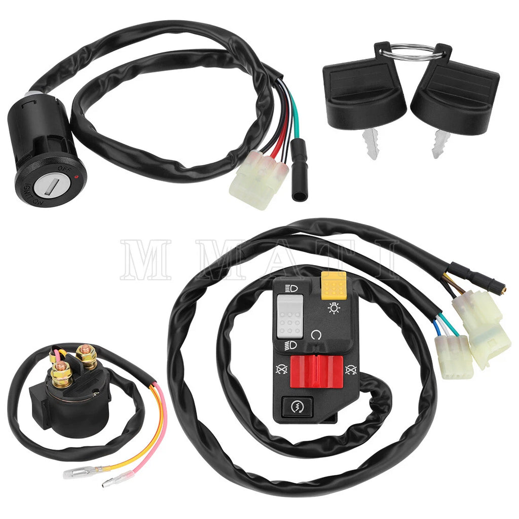 Handlebar Switch Kit w/Ignition Key Relay for Honda TRX250EX (2006–2007)