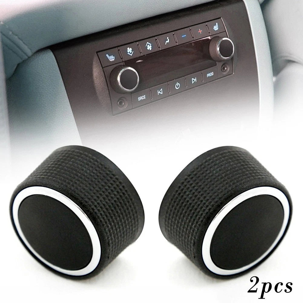 2X Rear Radio Control Knobs for Cadillac Escalade, Buick Enclave, Chevrolet