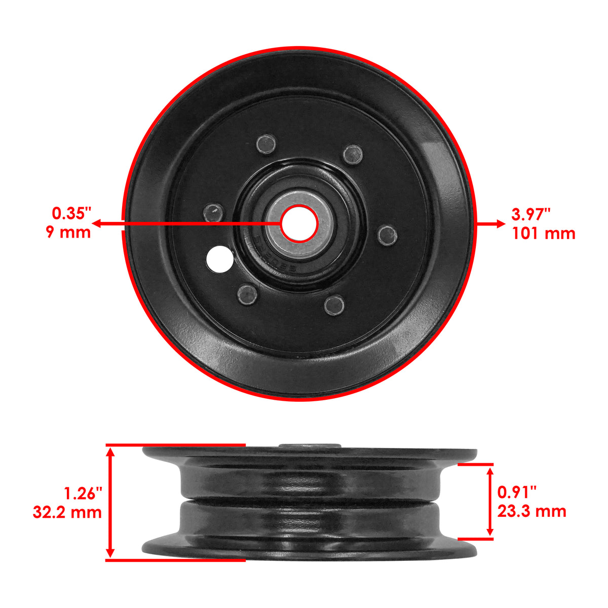 Idler Pulley Replacement for White Outdoor FST-14 (2010–2013)