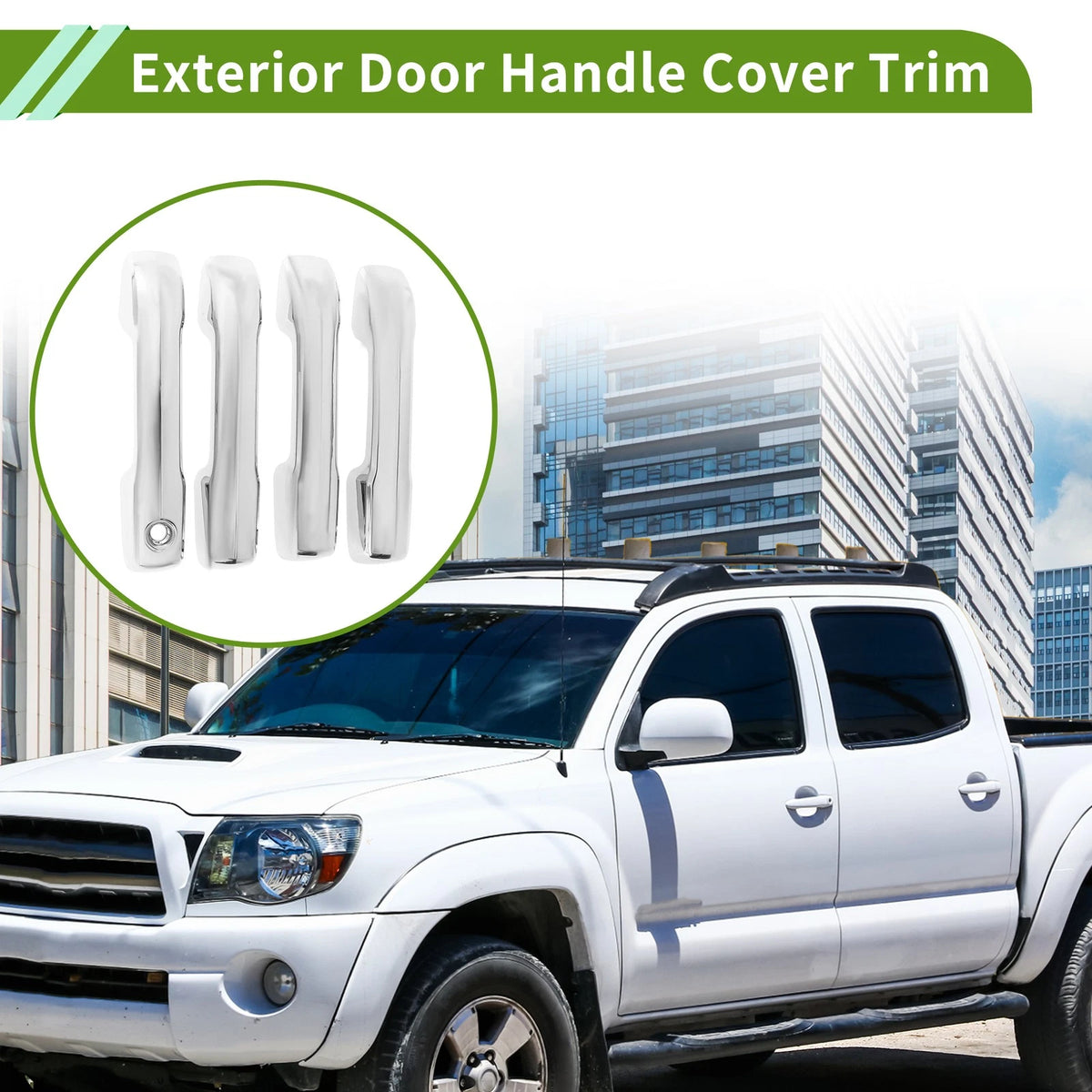 Exterior Door Handle Cover Trim ABS Replacement for Toyota Tacoma (2024–2025)
