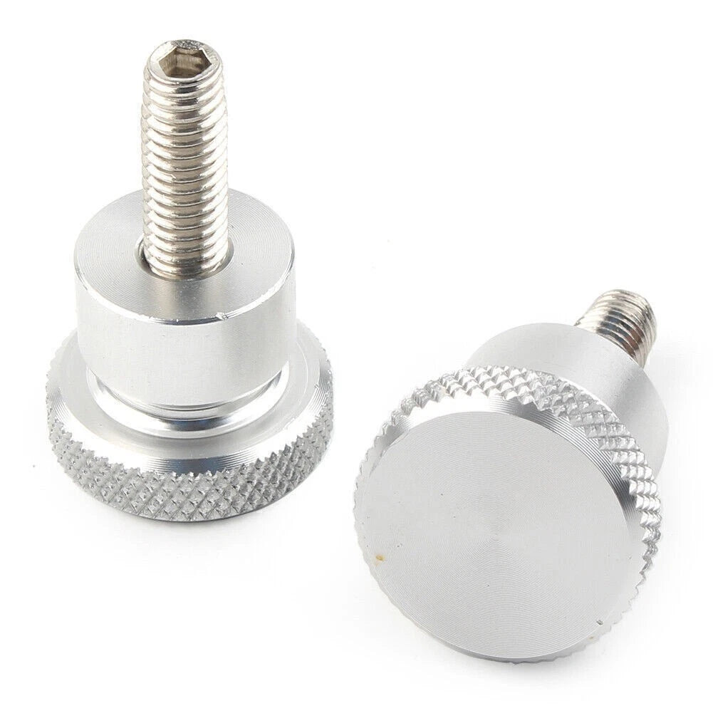 2X Tool Seat Bolt Short Screw for Scrambler 865 (2006–2015) & Thruxton 865 (2004–2015) Silver