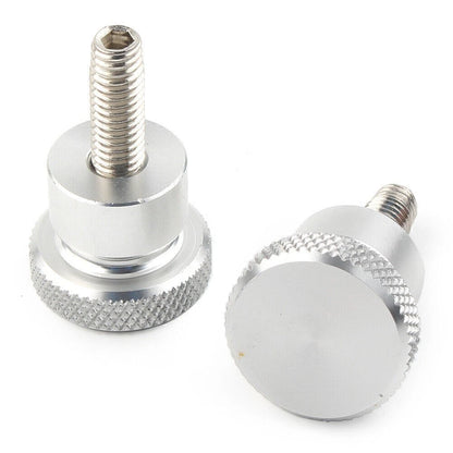 2X Tool Seat Bolt Short Screw for Scrambler 865 (2006–2015) & Thruxton 865 (2004–2015) Silver