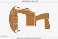 EVA Foam Teak Deck Flooring Pads for Four Winns 348 (2005)