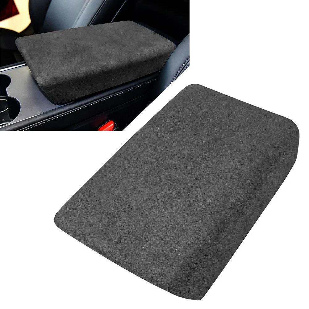 Central Armrest Box Protector Suede Cover for Tesla Model 3 (2017–2022)