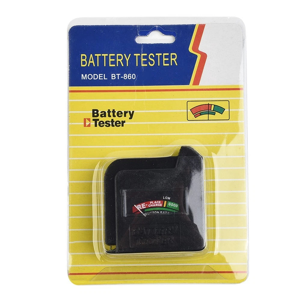 Battery Tester for Universal Use (55mm x 53mm x 23mm) Handheld Design