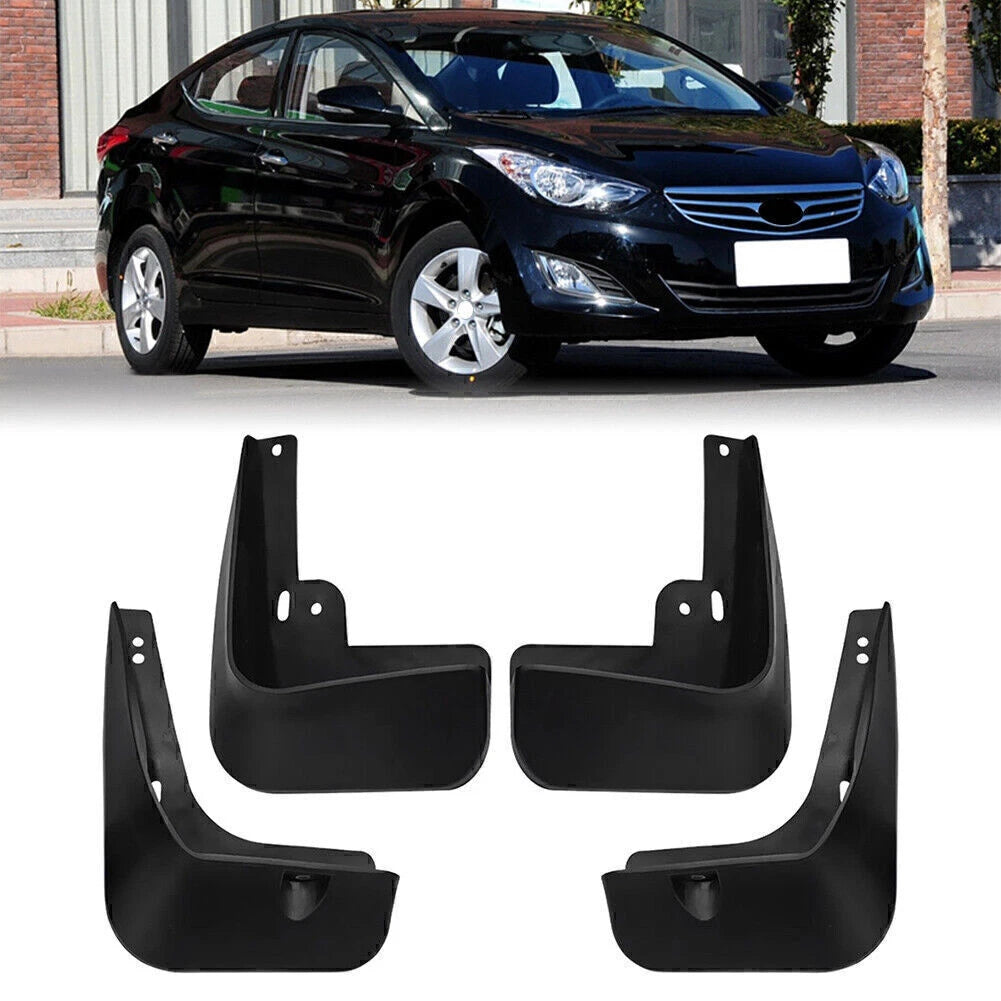 Set of 4 Mud Flaps Splash Guards for Hyundai Elantra (2011–2016)