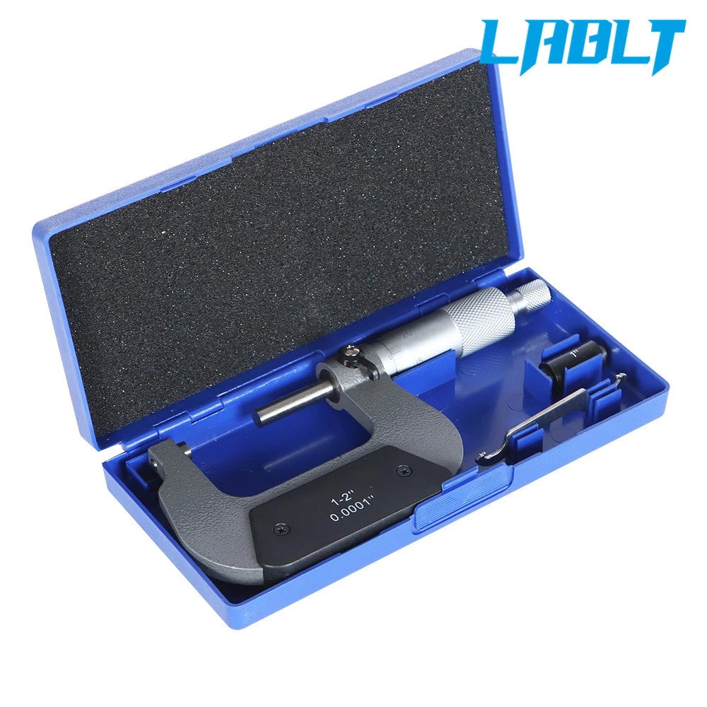 Precision Outside Micrometer 1-2" .0001" Graduation Carbide Tipped