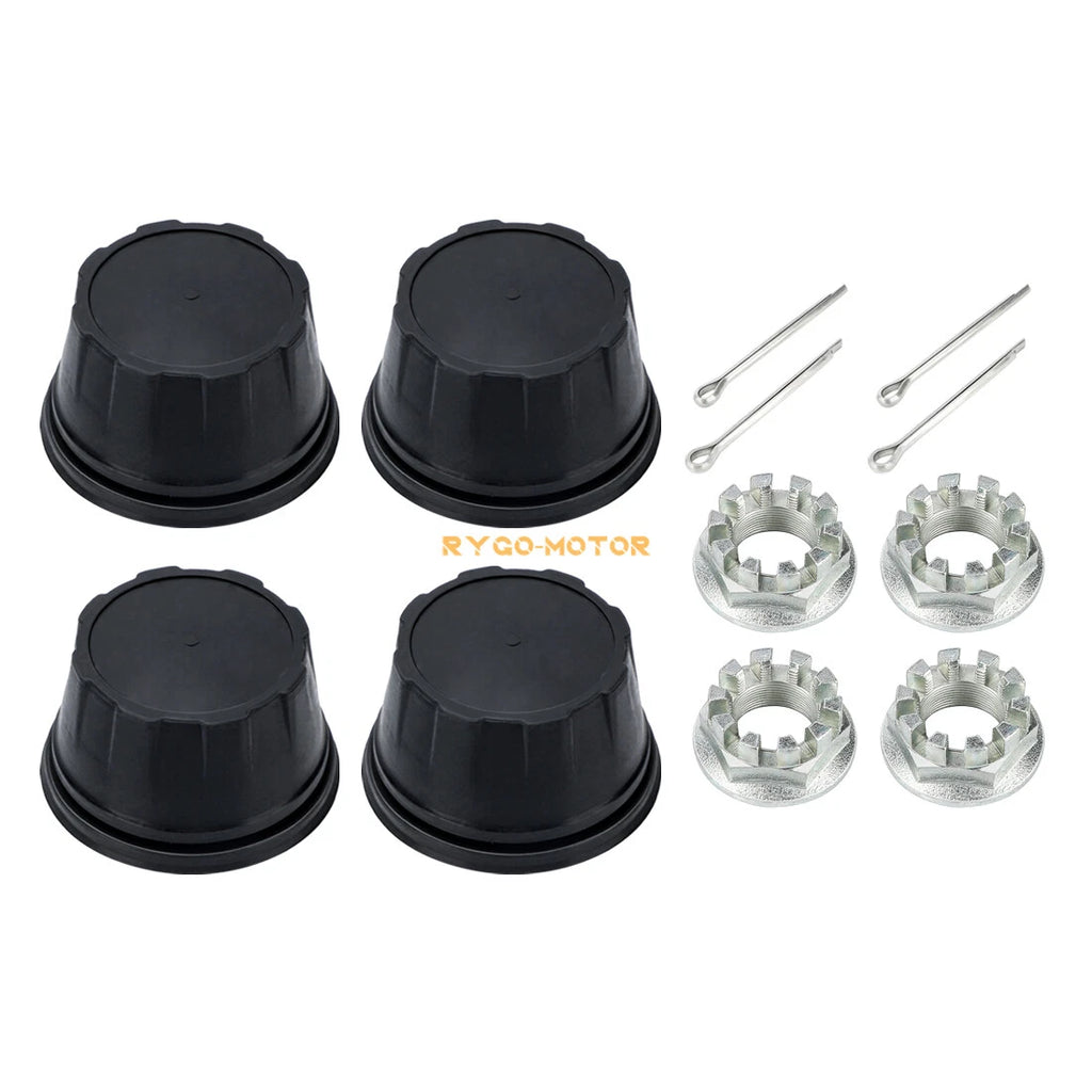Set of 4 Wheel Center Caps with Nut Kit for Honda Rancher Foreman Rubicon (44732-HC4-000)