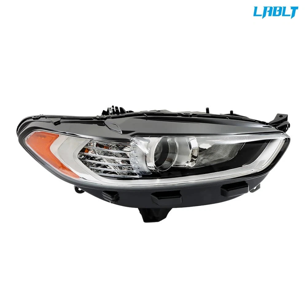 Set of 2 Chrome Halogen Headlight Assembly for Ford Fusion (2013–2016)