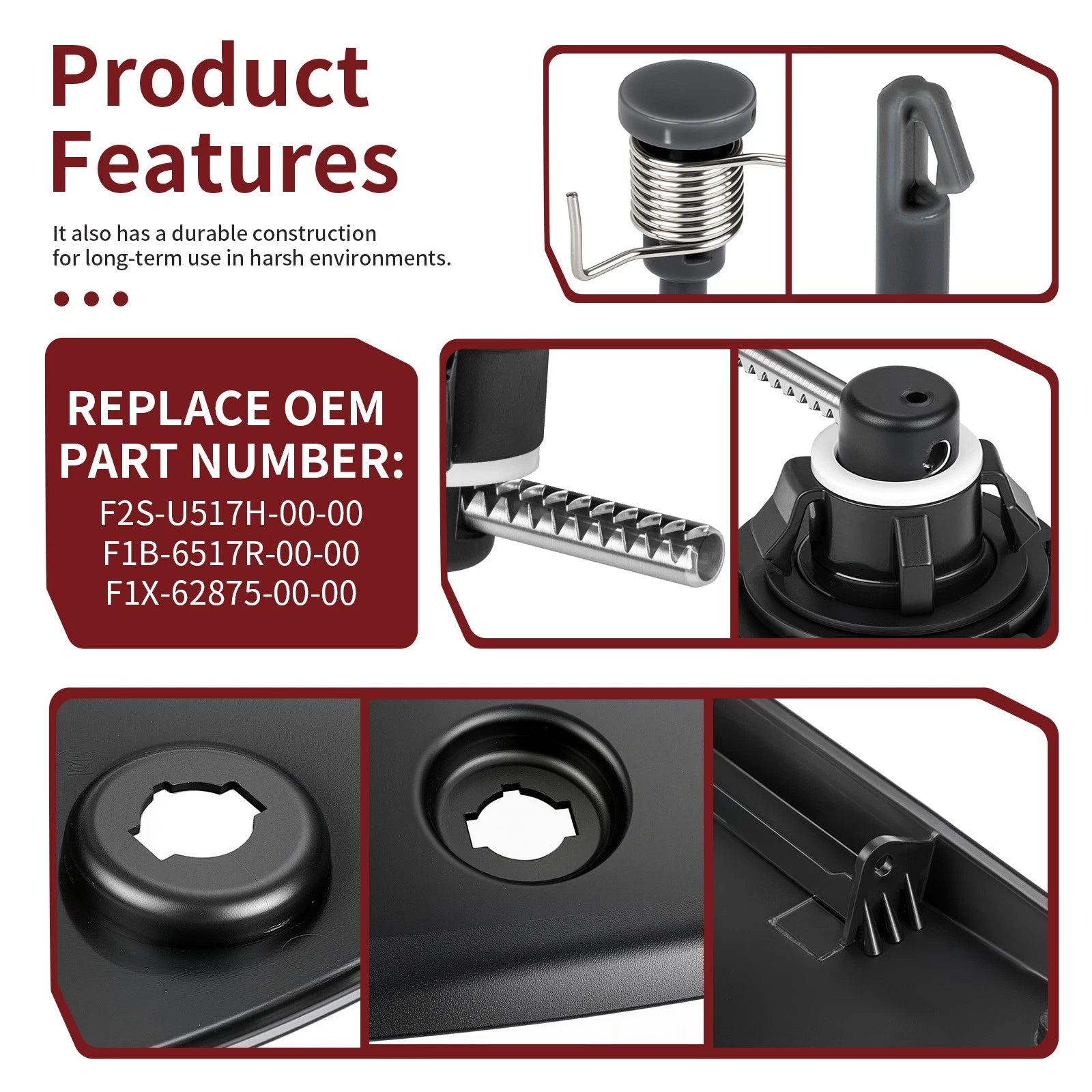 Glove Box Lid Hatch Lock & Pin for Yamaha WaveRunner FX (F2S-U517H-00-00)