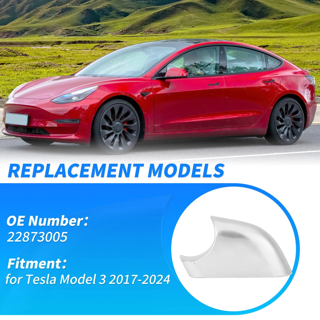 Left Driver Side Chrome Mirror Lower Cover for Tesla Model 3 (2017–2024) No.22873005