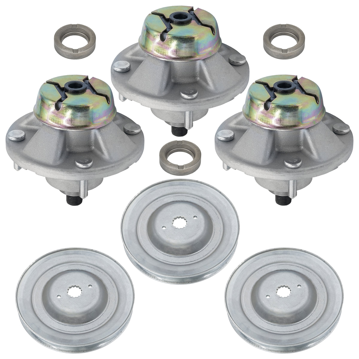 Spindle Assembly with Pulley for John Deere LT133 LT155 LT160 (1998–2006)